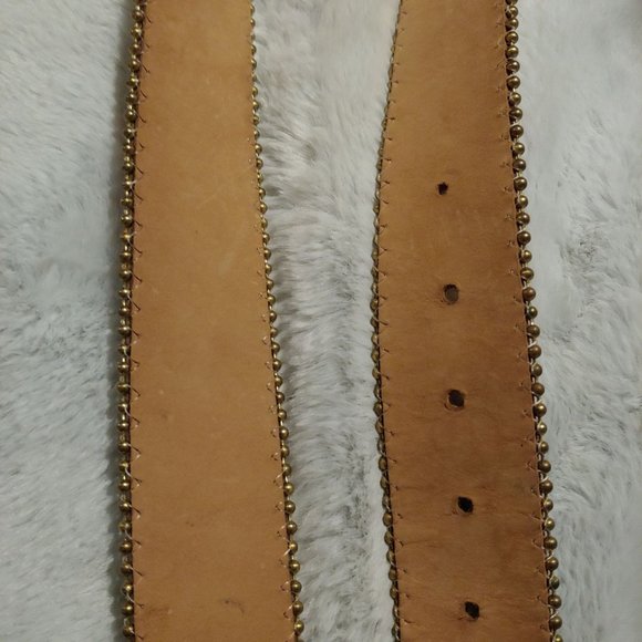 Belts by Simon metallic multi colored leather belt large - Picture 14 of 16